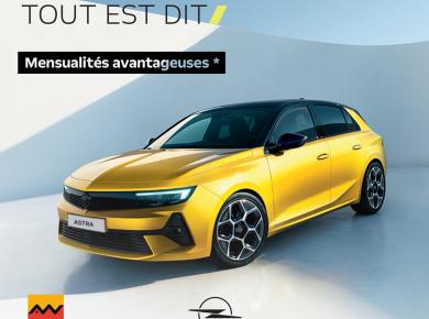 Démarquez-vous avec la nouvelle Opel Astra !